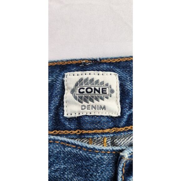 Cone Denim Jeans Womens 28x26 Blue High Rise Straight Leg Y2K Button Fly Casual - Picture 2 of 11